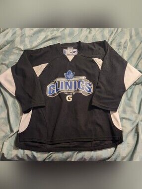 Official Toronto Maple Leafs Clinics Jersey. Black Men's Size‎ Small